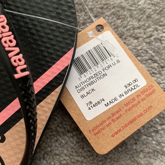 Black and pink havaianas. Brand new w tags - Picture 2 of 5